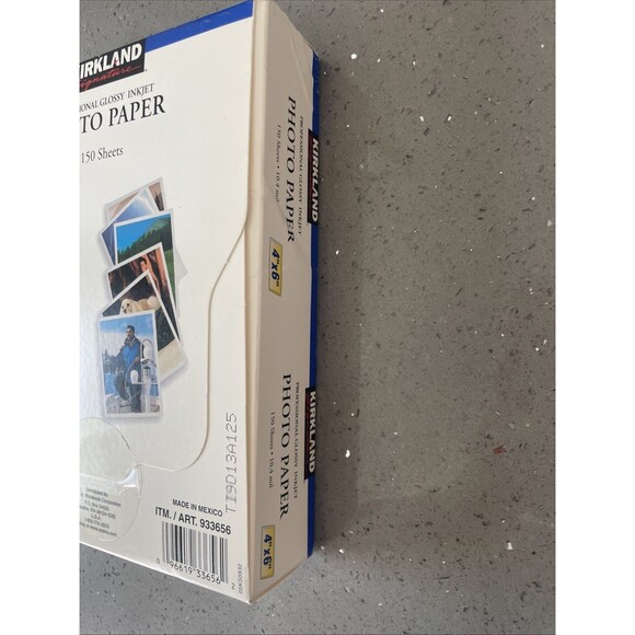Kirkland Professional Glossy Inkjet Photo Paper 4"x6" 300 Sheets 69 lb 10.4 Mil - Picture 4 of 5